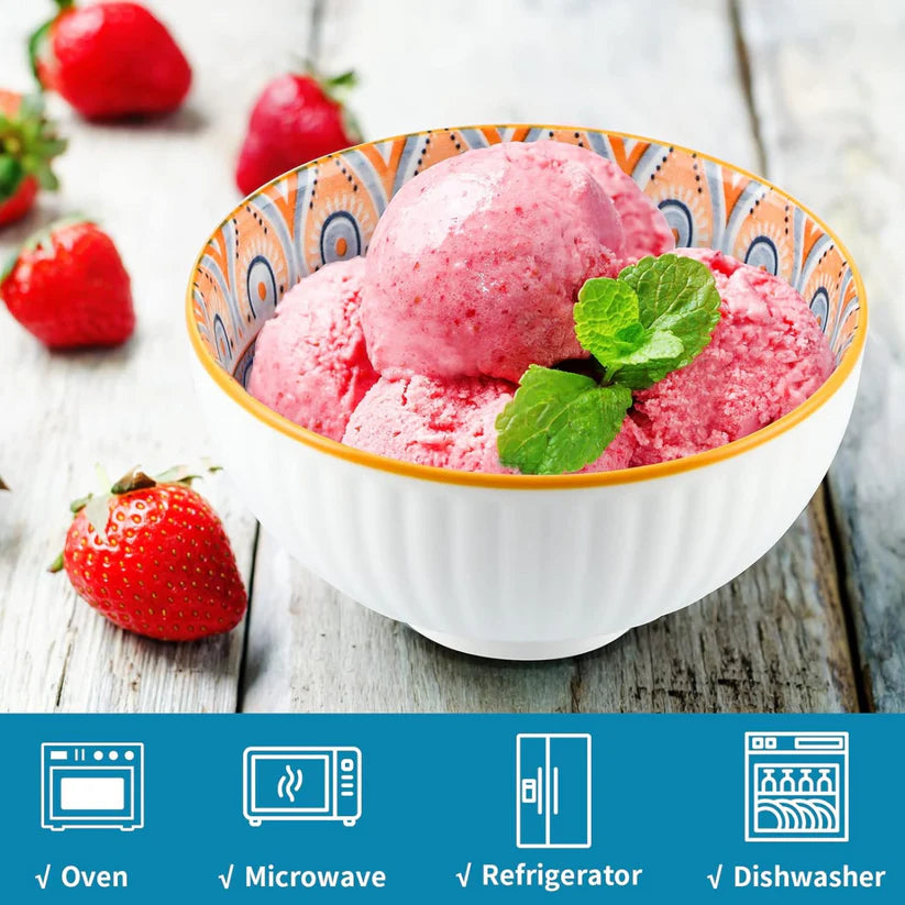 Set 4 Bowl Cuencos Cerámicos 300 Ml