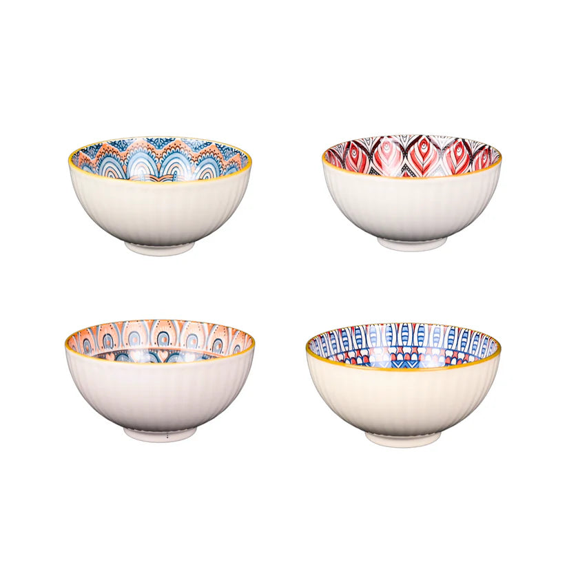 Set 4 Bowl Cuencos Cerámicos 300 Ml